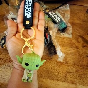 Baby Yoda keychains from Star Wars, ready for birthday gifts